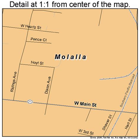 Molalla Oregon Street Map 4149450