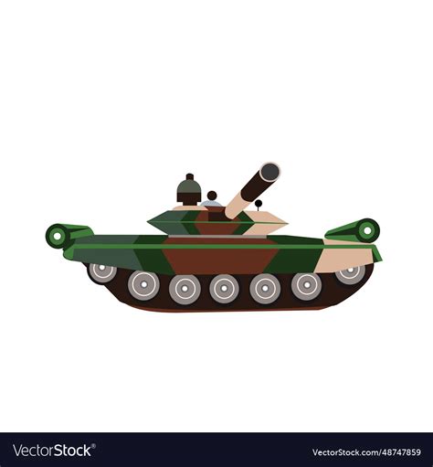 Army tank image Royalty Free Vector Image - VectorStock