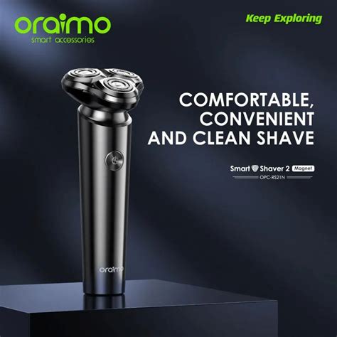 Oraimo SmartShaver 2 Dual Ultra Thin Rotary Electric Shaver GadStyle BD