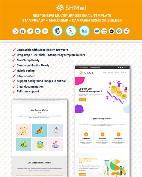 SHMail Modello Di Newsletter Per Email Reattivo Multiuso