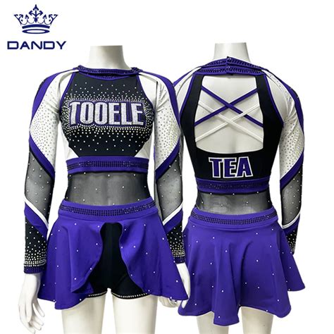 Cheer Dance Teams Practice Dress Wear Cheerleading Uniforms Sublimated