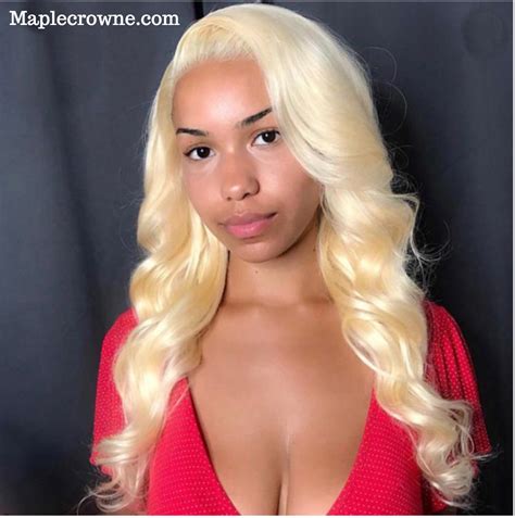 Blonde Brazilian Body Wave Front Lace Wig Maplecrowne