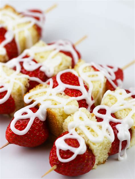 Strawberry Kabobs For A Crowd Recipe Strawberry Shortcake Kabobs