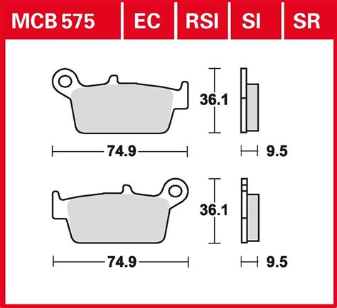 Bremsbelag TRW Sinter Offroad Honda CR 80 R HE04 92 95 Hinten EBay