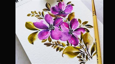 [44+] Watercolor Painting Ideas Flowers Easy