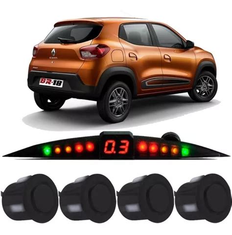 Sensor De Ré Estacionamento Renault Kwid Visor Slim Led Parcelamento