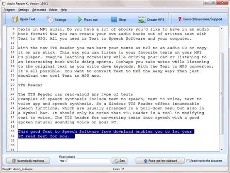 TTS reader free download – for Windows