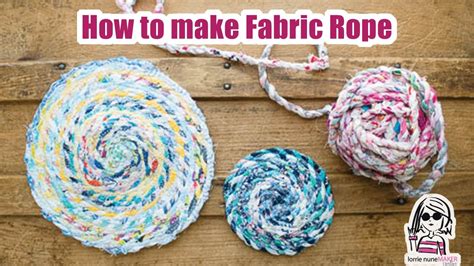 How To Make Fabric Twine Rope Youtube