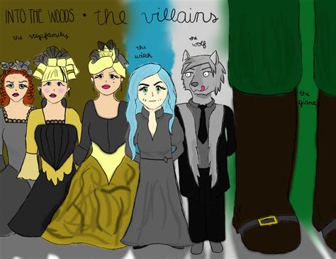 Into The Woods Villains By Rowena Ravendraw On Deviantart