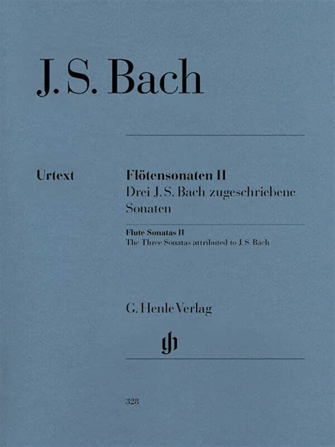 Bach Flute Sonatas Vol Piano Cello Bwv Henle Urtext