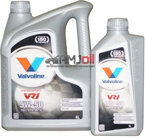 Olej silnikowy VALVOLINE VR1 RACING 5W50 olej silnikowy 5L - Opinie i ...