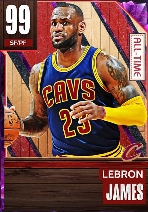 NBA 2K23 2KDB Custom Lineup Best LeBron Cards