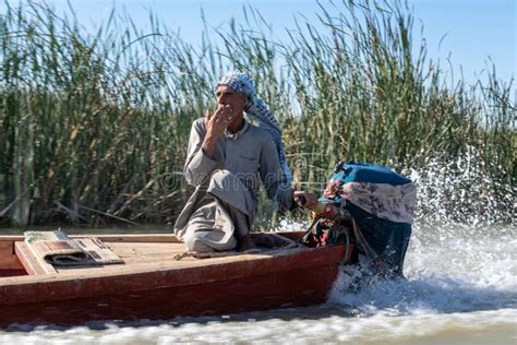 Mesopotamian / Iraqi Marshes with the so Called Marsh Arabs Editorial Stock Image - Image of ...