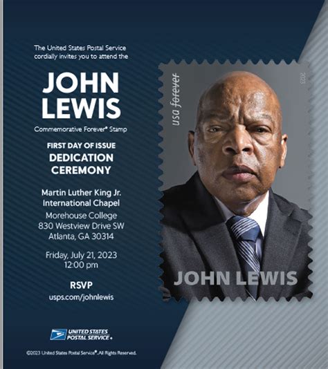 John Lewis Forever® Stamp First Day Of Issue Dedication Ceremony