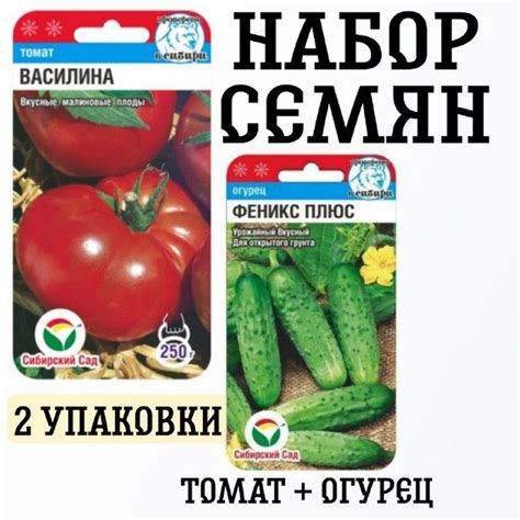 Огурцы, Томаты Сибирские Сортовые Семена василина, феникс - купить по ...