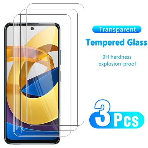 Pcs Tempered Glass For Xiaomi Poco M Pro G Screen Protector For