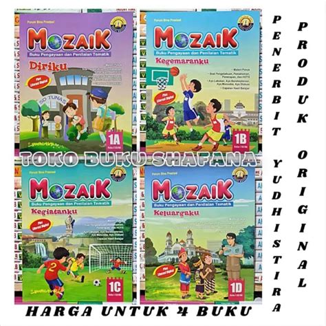 Paket Buku Mozaik A B C D Yudhistira Kelas Sd K Edisi Revisi