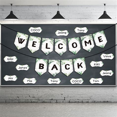 Buy Welcome Back Banner For Classroom Decorations Eucalyptus Welcome