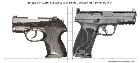 Beretta PX4 Storm Subcompact Vs Smith Wesson M P 10mm M2 0 4 Size