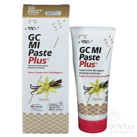 GC MI Paste Plus fluoridový gel Vanilka 40g TOP DENT Vše pro