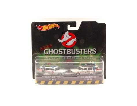 Hot Wheels HWDVG08 GHOSTBUSTERS ECTO 1 ECTO 1A Pz 2 BLISTER 1 64 Modellino