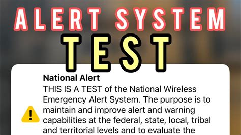 National Wireless Emergency Alert System TEST Day 2 20 PM YouTube