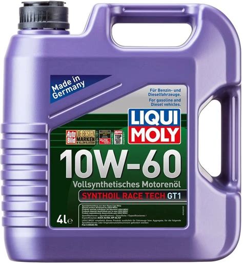 LIQUI MOLY 10W60 Motor Yağı Synthoil Race Tech GT1 4 Litre 7535