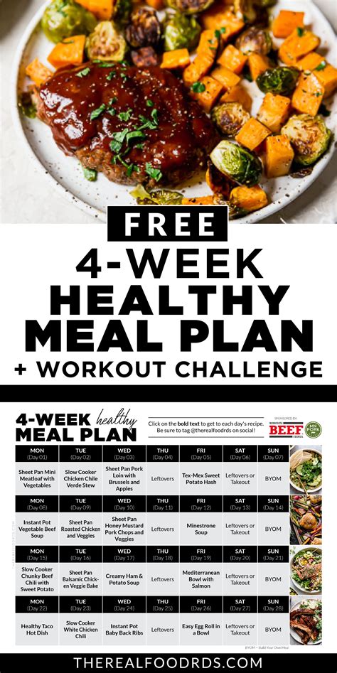 4 Week Healthy Meal Plan With Grocery List Artofit