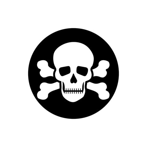 Skull And Bones Icon Danger Illustration Sign Poison Symbol Or Logo 45993963 Vector Art At