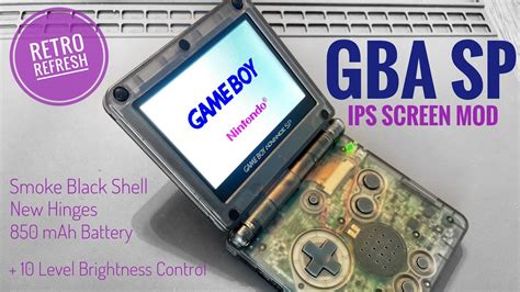 GBA SP IPS Screen Mod Shell Replacement Retro Refresh YouTube