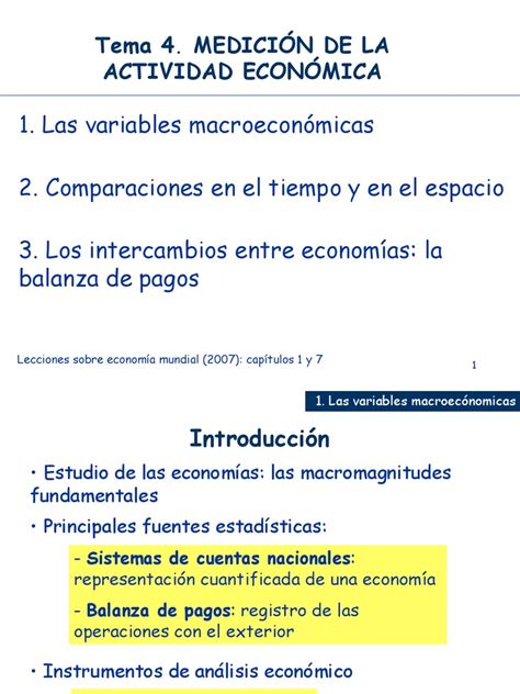 Las Variables Macroeconomicas Download Free Pdf Balance De Pagos Producto Interno Bruto