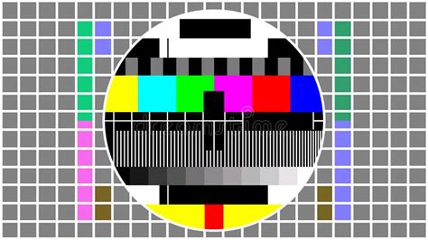 Television Screen Color Test Pattern Stock Illustration - Illustration of display, graphic ...