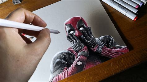 Deadpool 3d Drawing Youtube