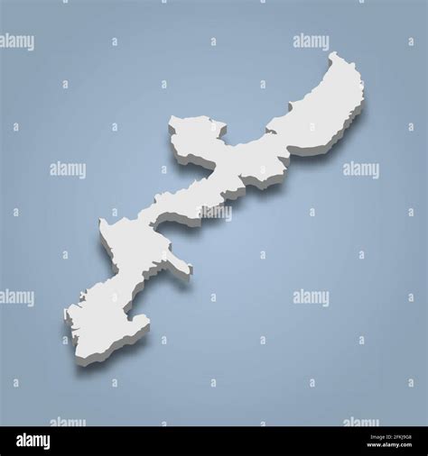 Okinawa Map Vector Stockfotos Und Bilder Kaufen Alamy