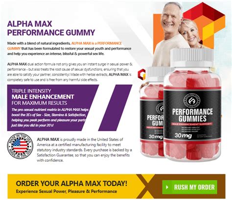 Alpha Max Burn Performance Gummies Best Gummy For Male Arousal