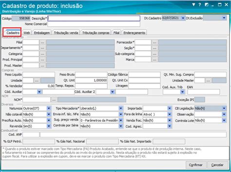 Wint Como Cadastrar Um Produto Na Rotina Central De Atendimento
