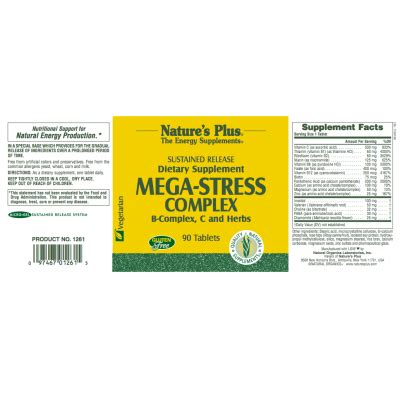 Natures Plus Mega Stress Complex Tablets Appleseeds Health Store