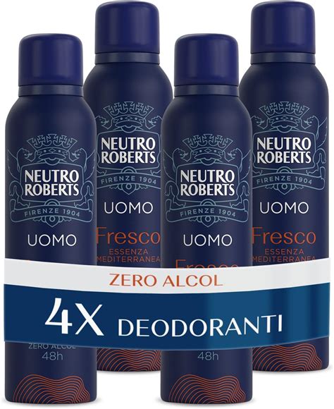 Neutro Roberts Deodorante Spray Uomo Essenza Mediterranea Con