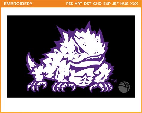 TCU Horned Frogs - Secondary Logo (2013) - College Sports Embroidery ...