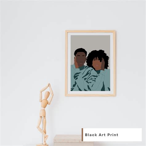 Black Love Art Black Love Wall Art Black Couples Wall Art - Etsy