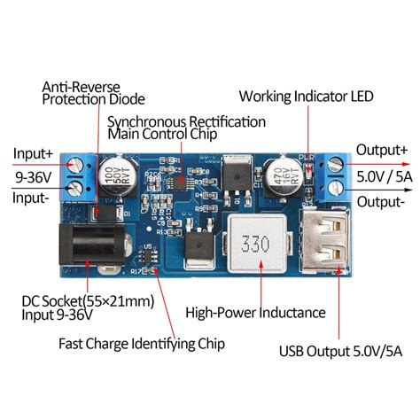 XY-3606 24V/12V TO 5V 5A STEP-DOWN MODULE - iFuture Technology