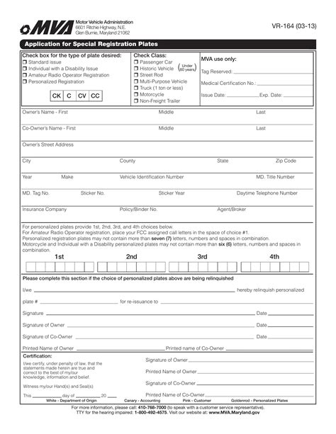 Mva Form Vr Fill Out Printable Pdf Forms Online