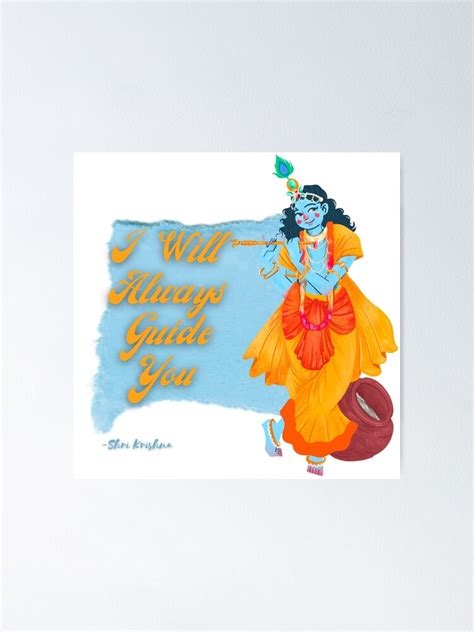 Lord Krishna Quotes Poster For Sale By Designedby Abhi Redbubble