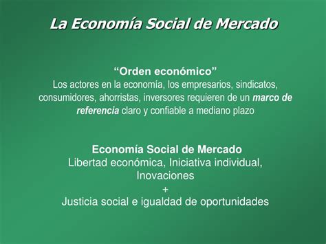 Ppt La Economía Social De Mercado ¿opción Para Latinoamérica