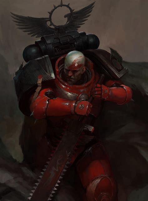 Flesh Tearer Blood Angel Space Marine Warhammer Hd Phone Wallpaper