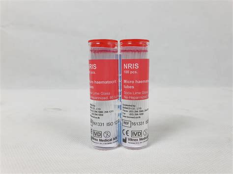 Vitrex Capillary Micro Haematocrit Tubes Ul Na Hep Red Nris S