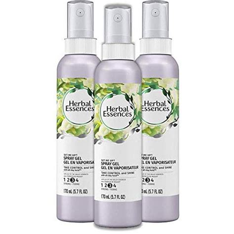 Herbal Essences Hair Spray Gel Set Me Up Extra Hold Lily Of The Valley 57 Fl Oz Pack Of 3