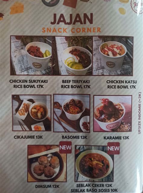 Harga Menu Jajan Snack And Eatery Terbaru 2022 2023 Di Jakartajakarta