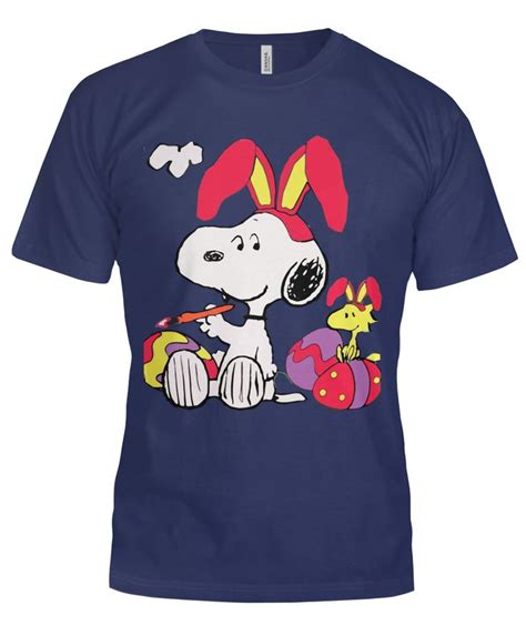 Snoopy Woodstock Easter Beagle T Shirt Viralstyle Snoopy T Shirt