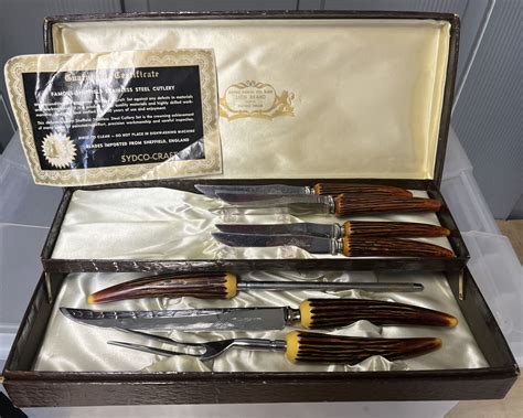 George Woodandsons Lion Sheffield England Cutlery Set8 Pieces Stainless